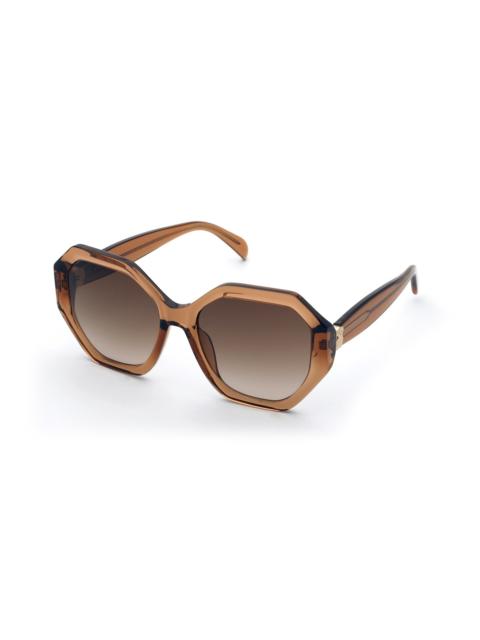 TOUS Brown Sunglasses TOUS Hexagon Icon