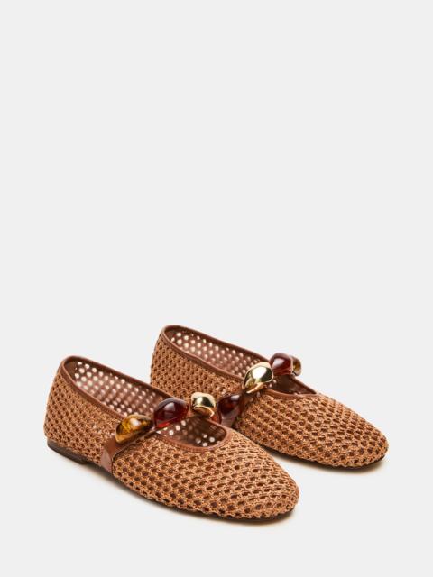 STEVE MADDEN POPPIN BROWN RAFFIA