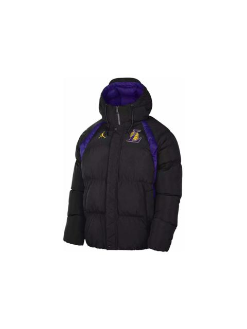 Jordan Jordan NBA Los Angeles Lakers Courtside Loose Fit Jacket Black/Yellow/Purple