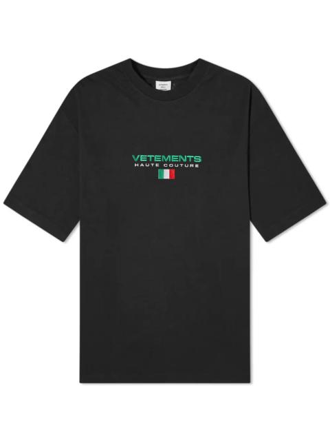 VETEMENTS VETEMENTS Haute Couture Logo Tee