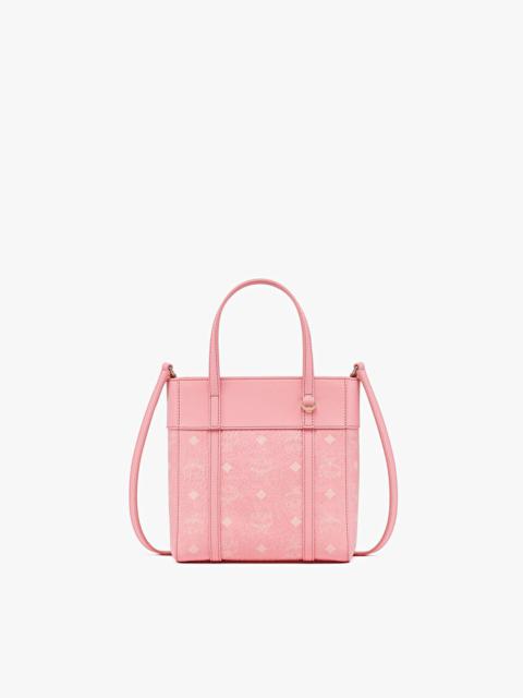 MCM Aren Top-Zip Shopper in Visetos Leather Mix