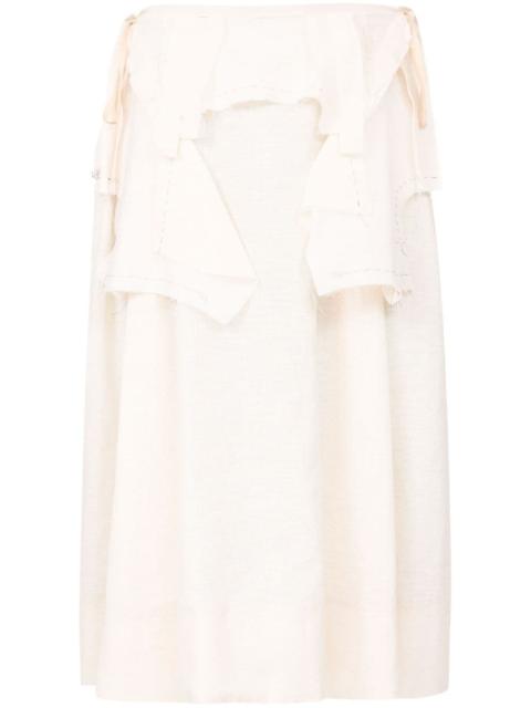 Maison Margiela Work-in-progress midi skirt