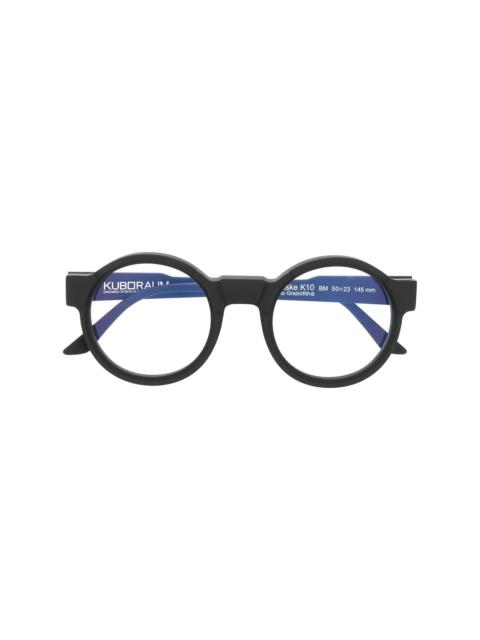 Kuboraum round frame glasses
