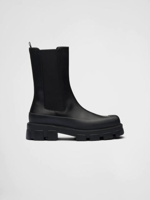 Prada Leather Chelsea boots