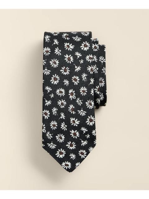 Brooks Brothers Linen-Silk Daisy Tie