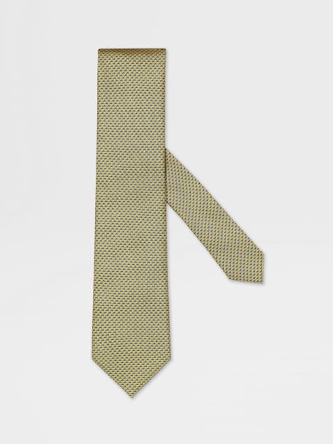 ZEGNA YELLOW SILK TIE