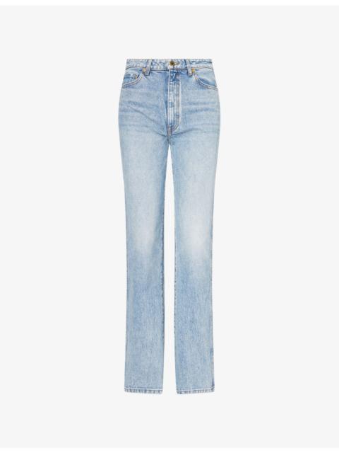 KHAITE Danielle Straight-Leg Denim Jeans