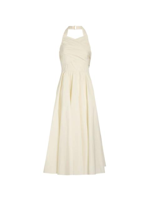 PATOU IVORY DRESS WITH A BOW ON THE BACK | netdressed