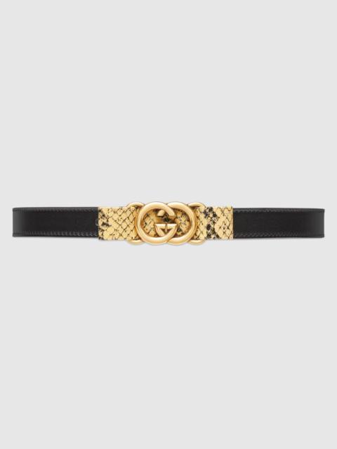 GUCCI Thin belt with Interlocking G buckle