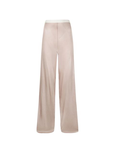 elasticated knitted trousers