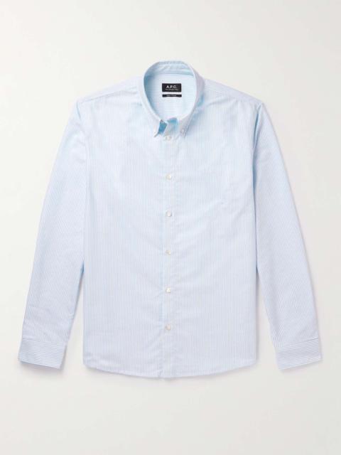 Greg Pinstriped Cotton Oxford Shirt