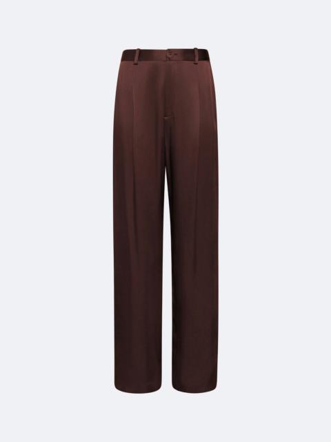 LAPOINTE Satin Relaxed Pleated Pant