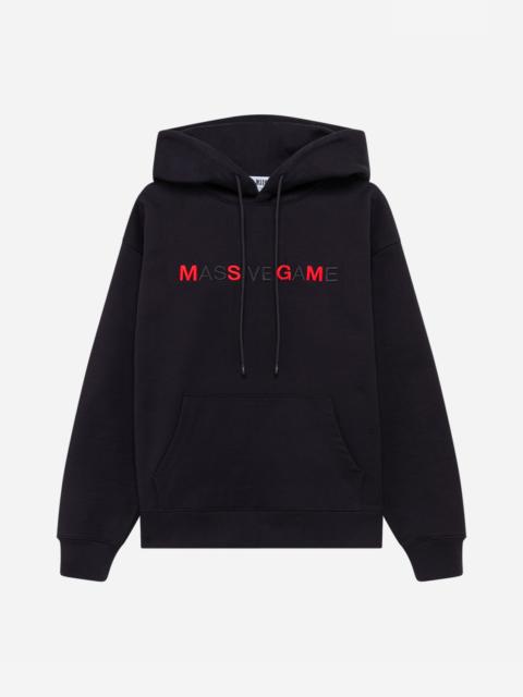MSGM Hooded sweatshirt with lettering embroidery