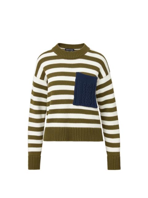 VERONICA BEARD EMILE STRIPED PULLOVER