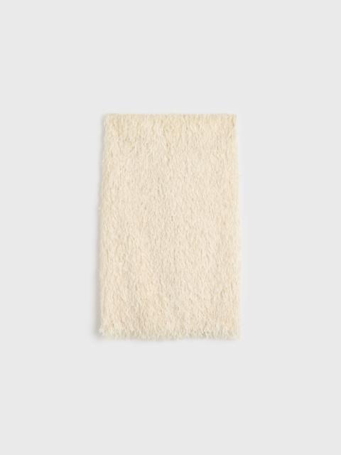 TOTEME Feathered-jersey skirt eggshell