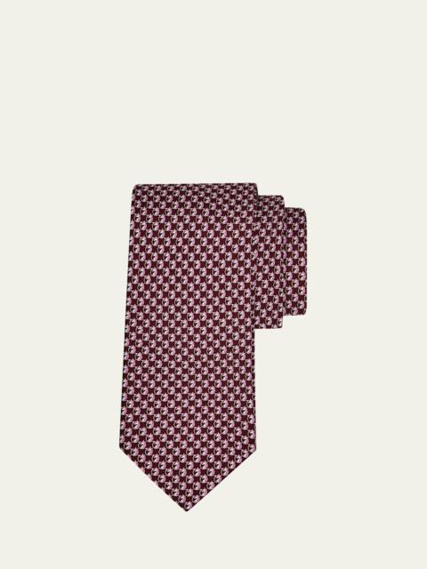 FERRAGAMO Men's Unicorn-Gancio Silk Tie