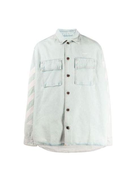 Off-White Off-White Printing Denim Jacket Denim Blue OMYD017R203860187101