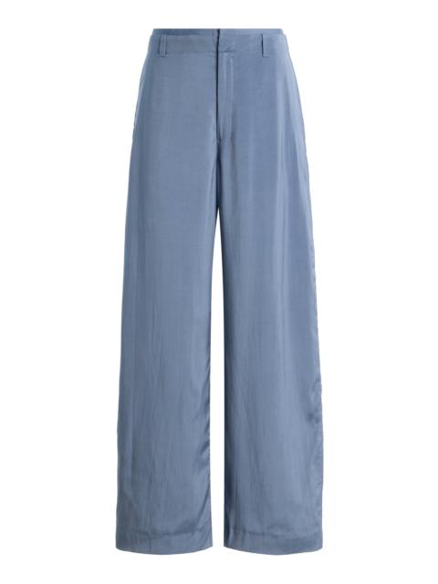 Lemaire Creased Soft Pants blue