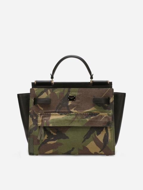 Sicily 62 Soft bag in camouflage patchwork