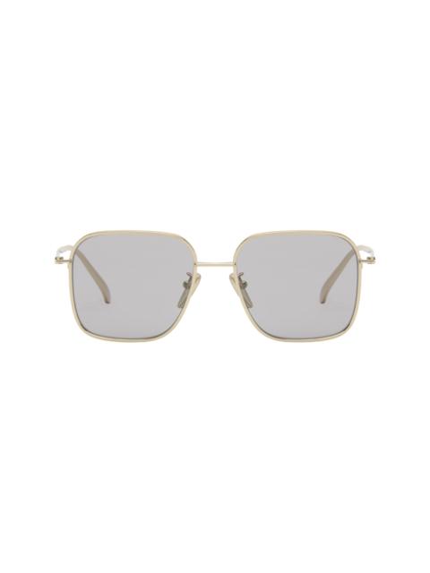 Prada Gold Square Metal Sunglasses