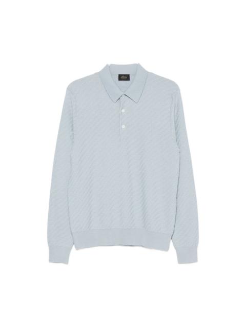 Brioni Cotton and cashmere polo shirt