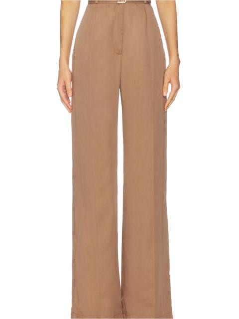 MATTHEW BRUCH Belted Wide Leg Trouser