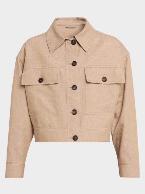 Brunello Cucinelli Shimmering Denim Jacket