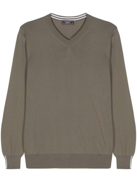 PESERICO fine-ribbed cotton jumper