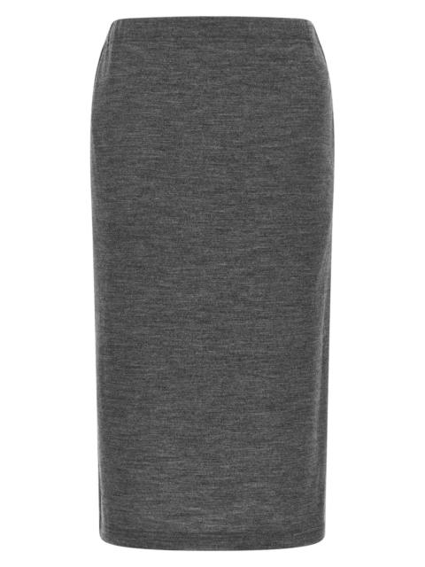 Junya Watanabe Mélange Wool Skirt
