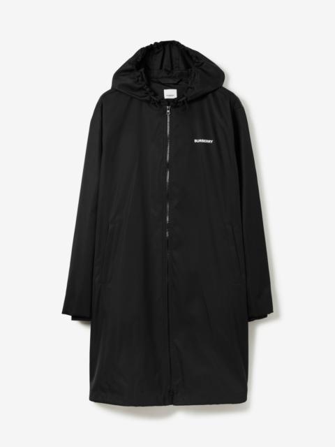 Ice Cream Print Nylon Hooded Coat