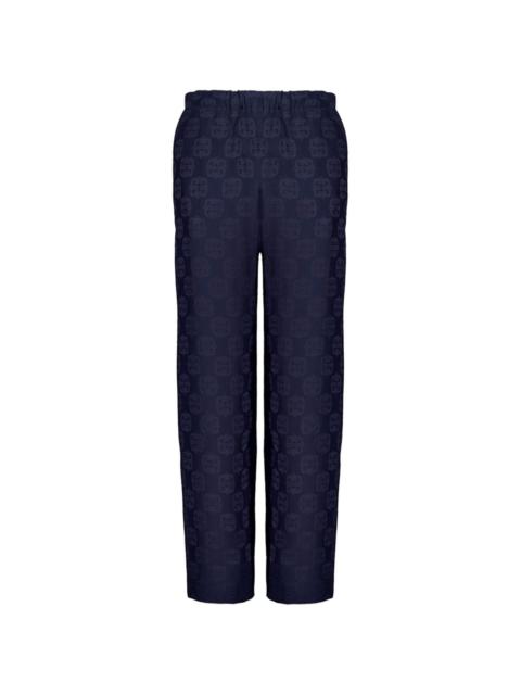 4G Liquid-jacquard trousers