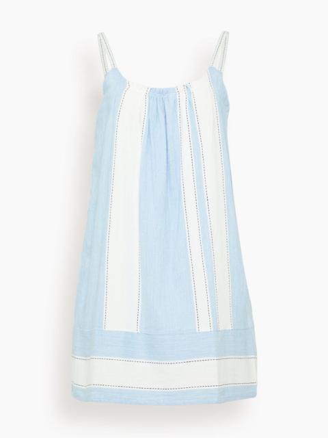 lemlem Zina Swing Dress in Debre Sky