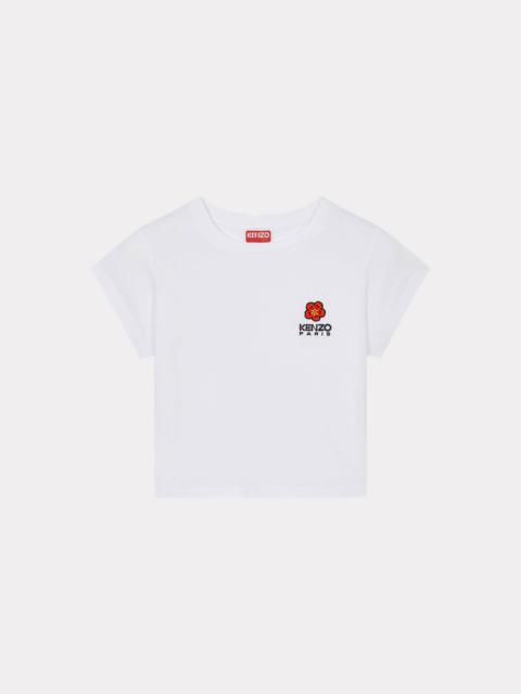 'Boke Flower Crest' micro-embroidered T-shirt