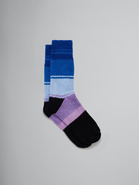 Marni MULTICOLOUR STRIPED TERRY SOCKS