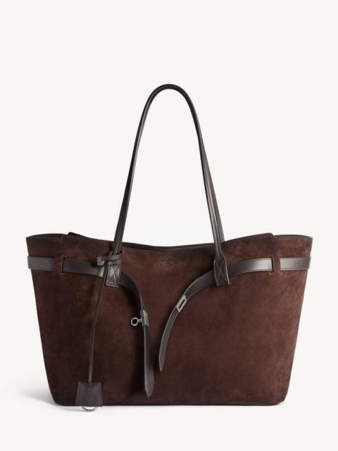 BALENCIAGA Women's Bel Air Tote Bag Large in Light Espresso