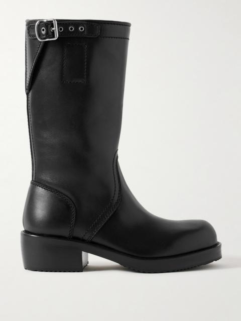 Dries Van Noten Buckled Leather Boots
