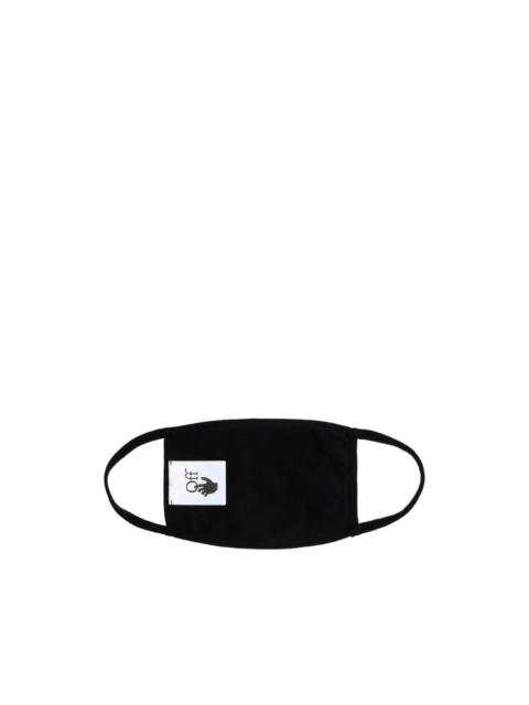 Off-White diagonal-striped cotton mask