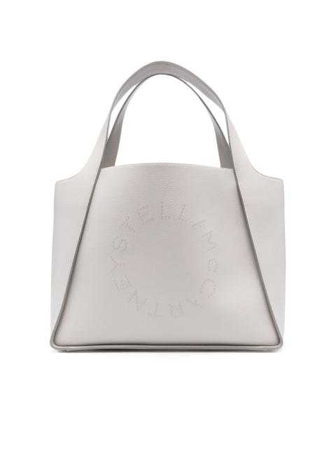 large logo-studded  tote bag