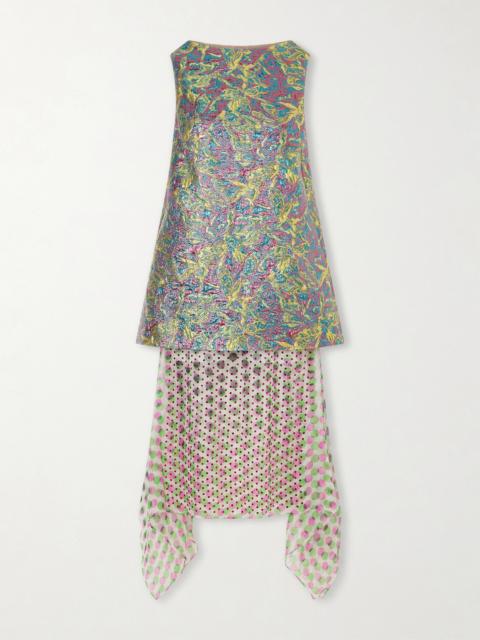 Dries Van Noten Chiffon Midi Dress