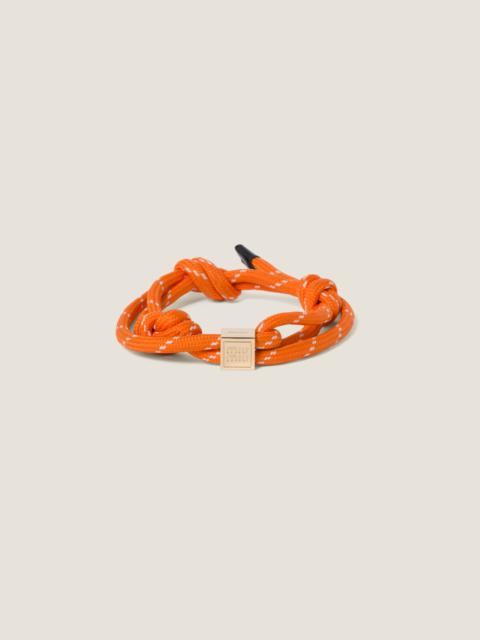 Cord and nylon bracelet