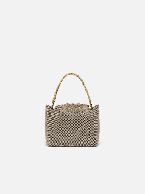 PINKO MINI CLUTCH IN RHINESTONE MESH