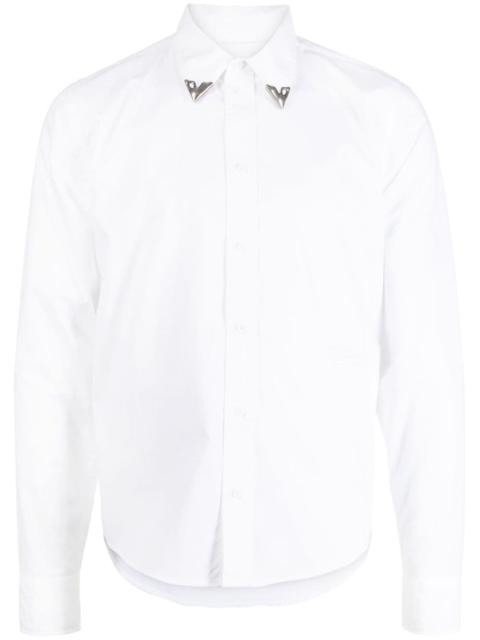 Off-White straight-point collar shirt