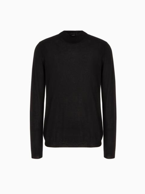 GIORGIO ARMANI Icon cashmere mock-neck jumper