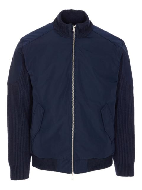 MOOSE KNUCKLES contrast-panel bomber jacket