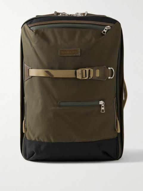 master-piece Potential 2-Way Leather and Webbing-Trimmed CORDURA® MasterTeX Backpack