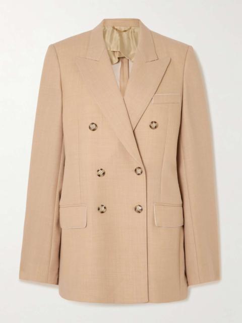 Victoria Beckham Wool-blend blazer Beige