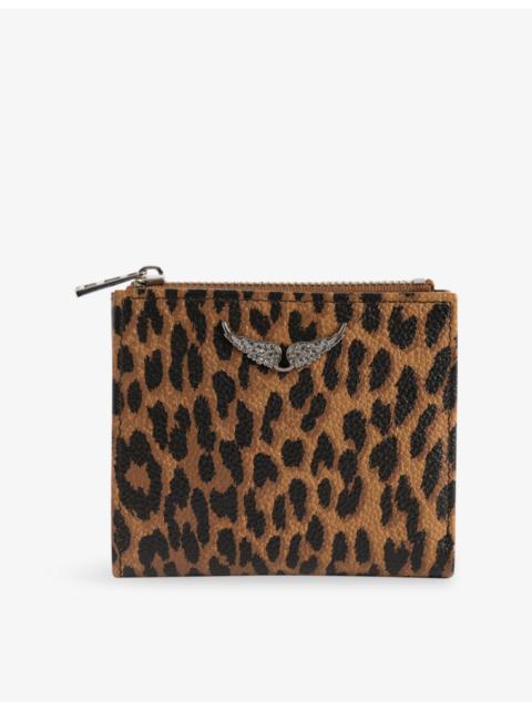 Zadig & Voltaire ZV Leopard Leather Wallet