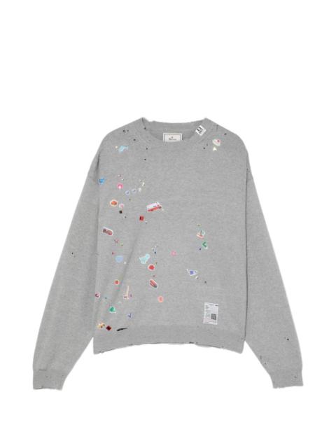 Maison MIHARAYASUHIRO graphic-appliqué sweater