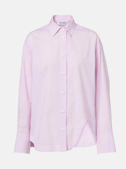 THE ATTICO Diana oversized checked cotton shirt