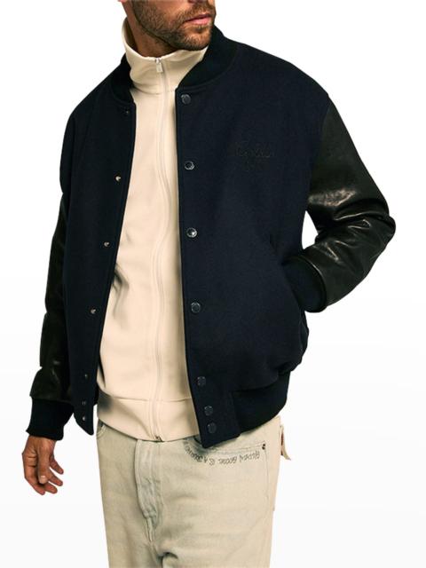 Golden Goose Men's Wool/Leather Bomber Jacket